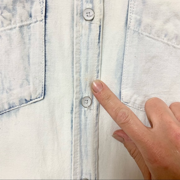 Community Virtus Bleach Wash Cotton Jumpsuit Sz XS - Picture 11 of 16